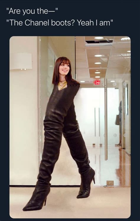 are those the chanel boots meme|are you wearing the ch.